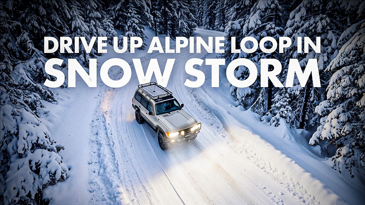 Drive up Alpine Loop in Snow Storm