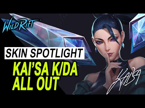 WILDRIFT Kai'sa Skin Spotlight K/DA All Out
