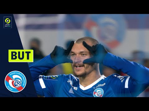 But Ludovic AJORQUE (45' +2 - RCSA) RC STRASBOURG ALSACE - FC GIRONDINS DE BORDEAUX (5-2) 21/22