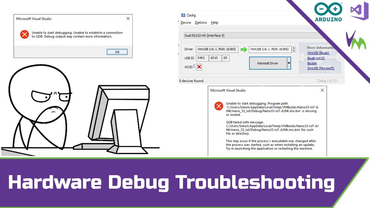 Arduino Hardware Debug Troubleshooting