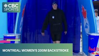 Women's 200m backstroke final featuring Ingrid Wilm, Ella Jansen at 2026 Canadian Swimming Trials