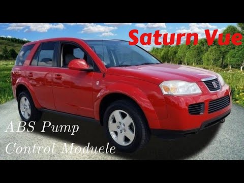 Saturn Vue ABS light on ABS pump control module replacement how to