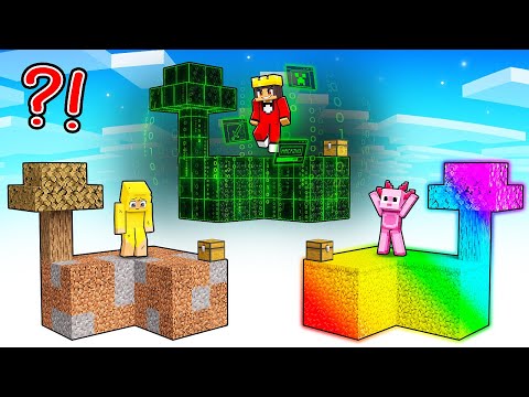 MONGO VS AXY SKYBLOCK BATTLE in Minecraft