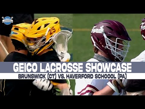 2021 GEICO Lacrosse Showcase: Brunswick (CT) vs. Haverford School (PA) ESPN Highlights