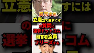 立憲を立て直すには誰が適切か！ #政治 #立憲民主党