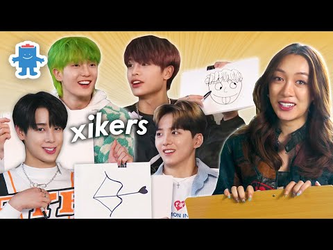 Drawing with K-POP IDOLS! ft. xikers! (싸이커스) - YouTube