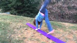 Gymnastics obstacle course| with Mya Bella