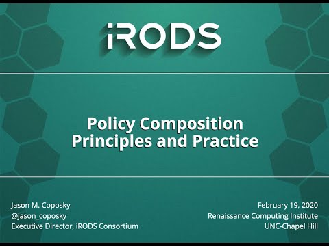 TRiRODS: iRODS Policy Composition: Principles and Practice