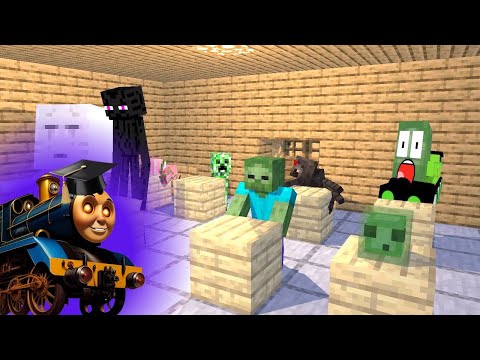 Cursed Thomas VS Monster School | Minecraft MEMES Megamix