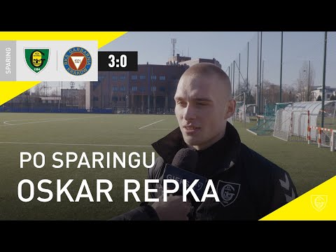 Oskar Repka po sparingu GKS Katowice - Garbarnia Kraków 3:0 (12.02.2022)