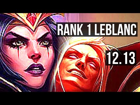 LEBLANC vs VLAD (MID) | Rank 1 LeBlanc, 13/1/4, 2.2M mastery, Godlike | TR Challenger | 12.13