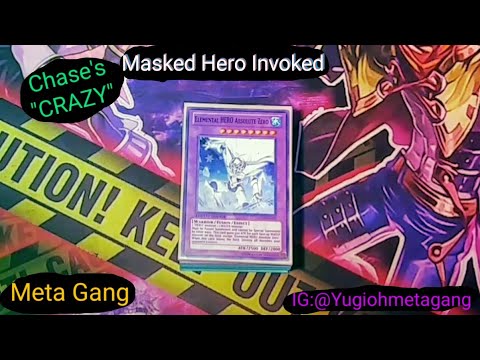Meta Gang Chase's "CRAZY" Masked Hero Invoked Yu-Gi-Oh! Deck Profile MR5 August 31 2020