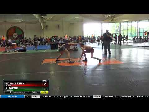 Cadet 113 Tyler Driessens Illinois Vs Aj Baxter Michigan