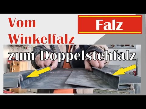 Winkel und Doppelstehfalz. So werden sie gekantet.