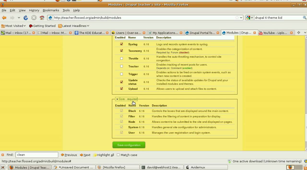 Drupal 6: First Configuration Steps