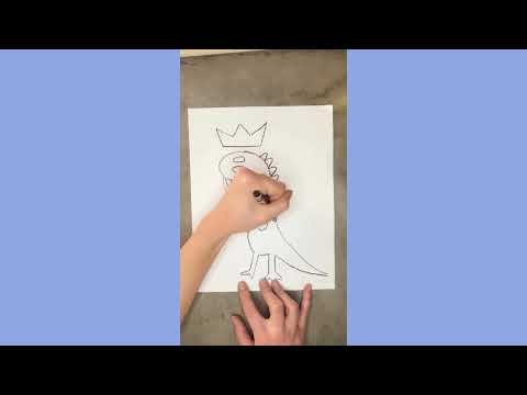 How to Draw a Basquiat Dinosaur