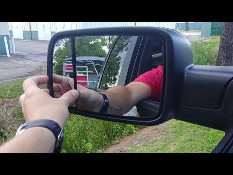 Dodge RAM 1500 blind spot towing adjustable mirror