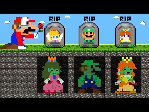 Mario R.I.P All Friends: Peach, Luigi, Daisy | Zoombie Calamity | Game Animation
