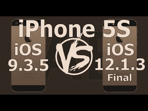 Retro iPhone 5S Speed Test : iOS 9.3.5 vs iOS 12.1.3 Final Video
