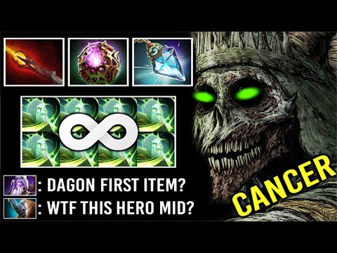 200 IQ Dagon 1 + OC Prism Necrophos Mid Non-Stop Skill Spam Most Imba Hero 7.33c Dota 2