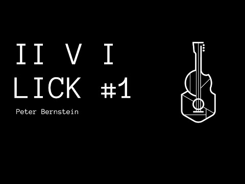 Peter Bernstein Jazz Lick - ii V I