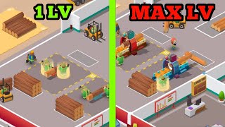 Idle Lumber Inc! MAX LEVEL IDLE LUMBER INC EVOLUTION! 🔥🔥 Gameplay Walkthrough (Android).