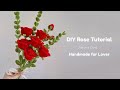 DIY Red Roses How To Make Rose Flower With Pipe Cleaners Handmade Gift Ideas
