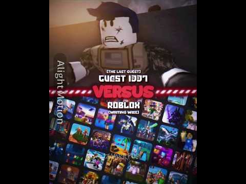 Guest 1337 (The Last Guest) vs Roblox (Writing Wise) #roblox #edit #robloxedit #oblivioushd