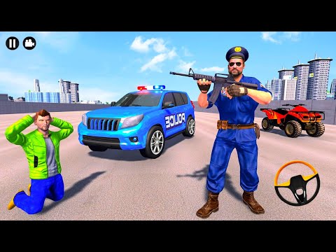 US Police Car Chasing Cars in 4×4 Police Prado - Police Simulator - android gameplay.
