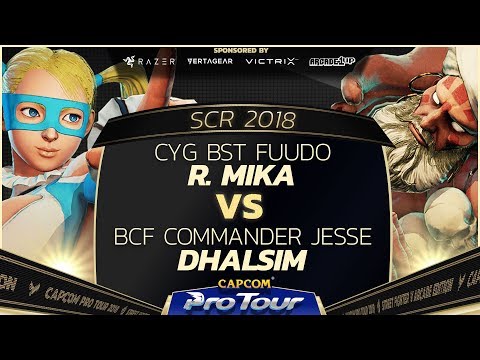 CYG BST Fuudo (R. Mika) vs BCF Commander Jesse (Dhalsim) - SCR 2018 Day 1 Pools - CPT 2018