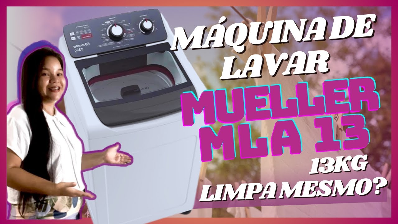 Miniatura da avaliação em vídeo de Máquina de Lavar Mueller MLA13 13kg Branco