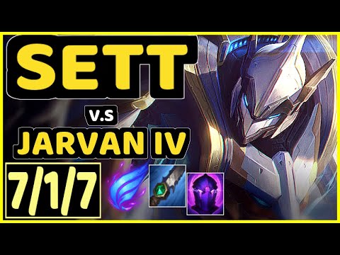 TAY (SETT) vs JARVAN IV - 7/1/7 KDA JUNGLE CHALLENGER GAMEPLAY - BR