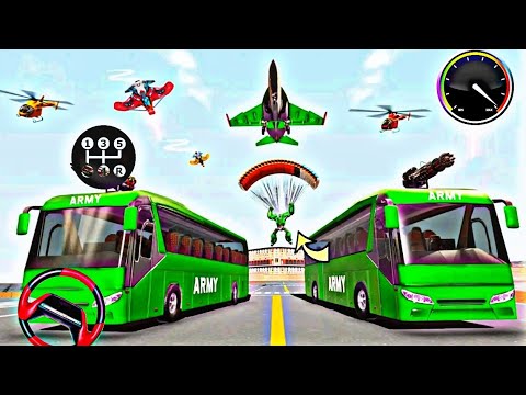 Multi Robot transformation wars in jet robot car games and army bus robot game#3🎮💯🌐💥