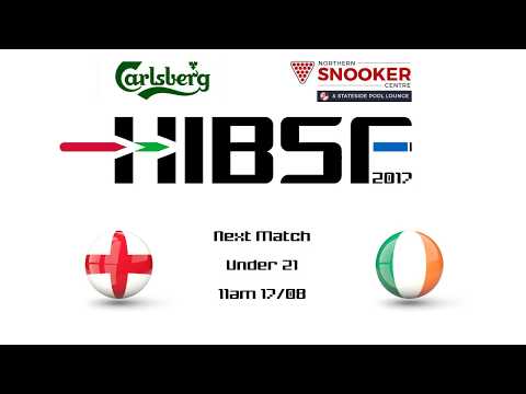 HIBSF Live Stream 2017 - U21 Jed Mann (England a) v Noel Landers (Republic of Ireland)