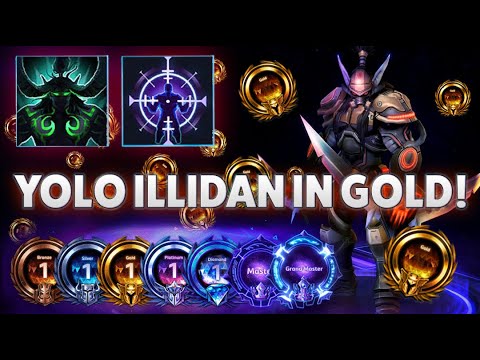 Illidan Metamorphosis - YOLO ILLIDAN IN GOLD! -  Hardstuck Bronze 5 Adventures 2022