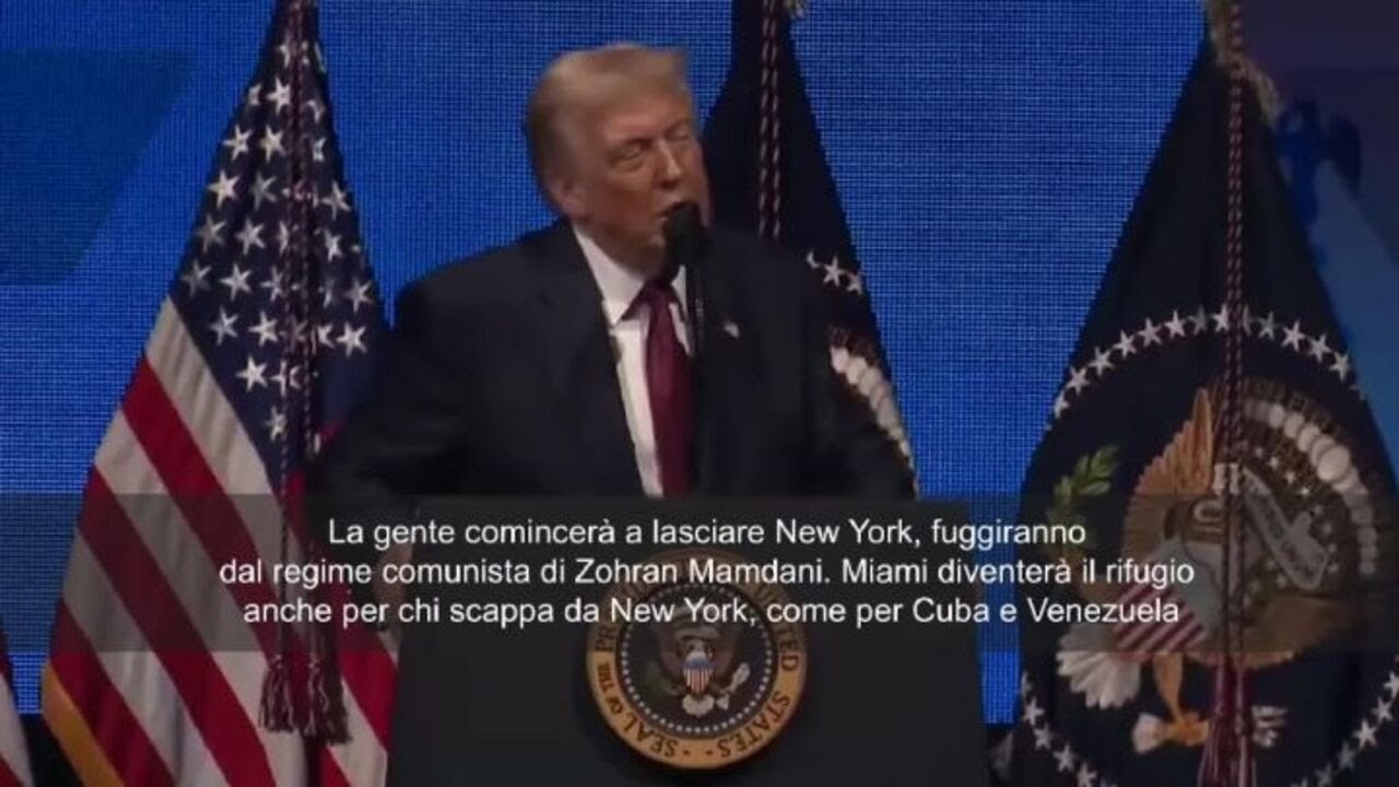 Trump: A New York ci sarà regime comunista, gente se ne andrà e Miami diventerà un rifugio