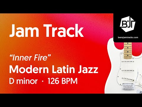 Modern Latin Jazz Jam Track in D minor "Inner Fire" - BJT #107