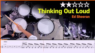 [Lv.03] Thinking Out Loud - Ed Sheeran (★★☆☆☆) Drum Cover with Sheet Music
