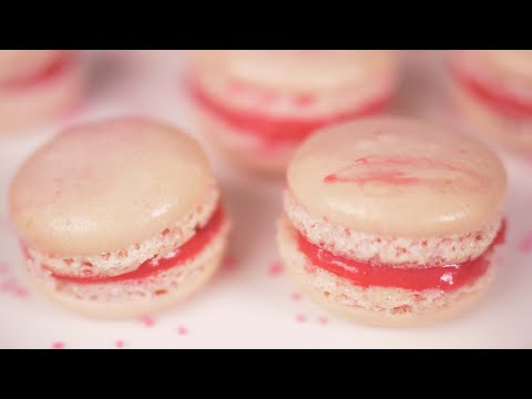 Raspberry Macarons Recipe - Perfect for Valentine's Day!