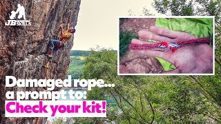 A tale of a CORE SHOT rope, and a prompt to check your climbing kit!