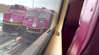 Riding MBTA Franklin/Foxboro line from Forge park/495 to South station via Back Bay