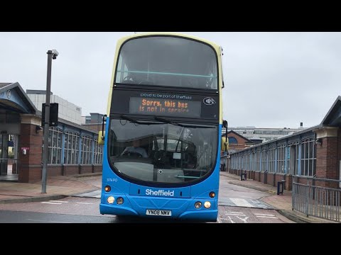 First Sheffield 36490 leaving Sheffield interchange