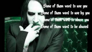 Download lagu Marilyn Manson - Sweet Dreams - Lyrics   Pictures mp3