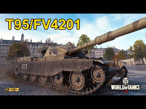 T95/FV4201 Chieftain is doing sidescrape 10.5K DMG - World of Tanks