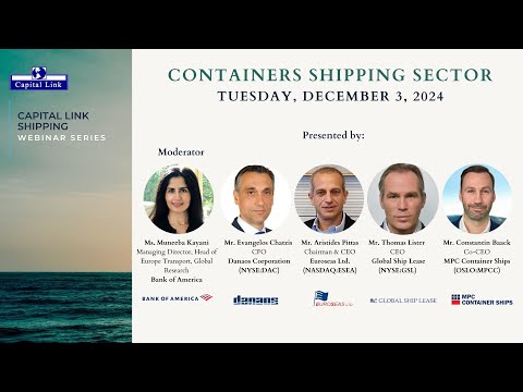 Containers Shipping Sector Discussion with DAC, ESEA, GSL & MPCC
