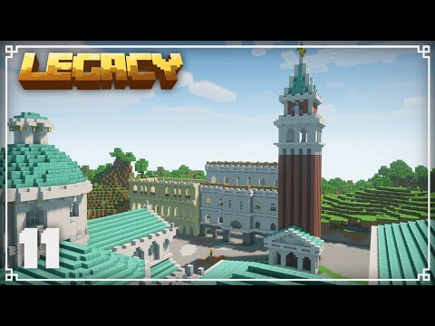 Legacy SMP | HUGE Mediterranean City Progress! |  Minecraft 1.15 Survival Multiplayer