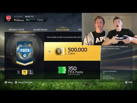 OPENING THE 500K TOTS PACK!! - FIFA 15