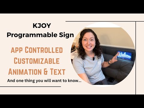 How to use this KJOY programmable LED sign