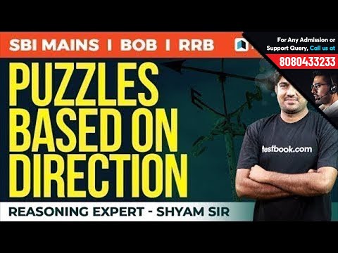 SBI, BoB, RBI Grade B | Reasoning New Pattern | Puzzle based on Direction by Shyam Sir Video