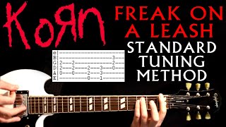 Korn Freak On A Leash Standard Tuning Method Guitar Lesson / Guitar Tabs / Chords for 6 String
